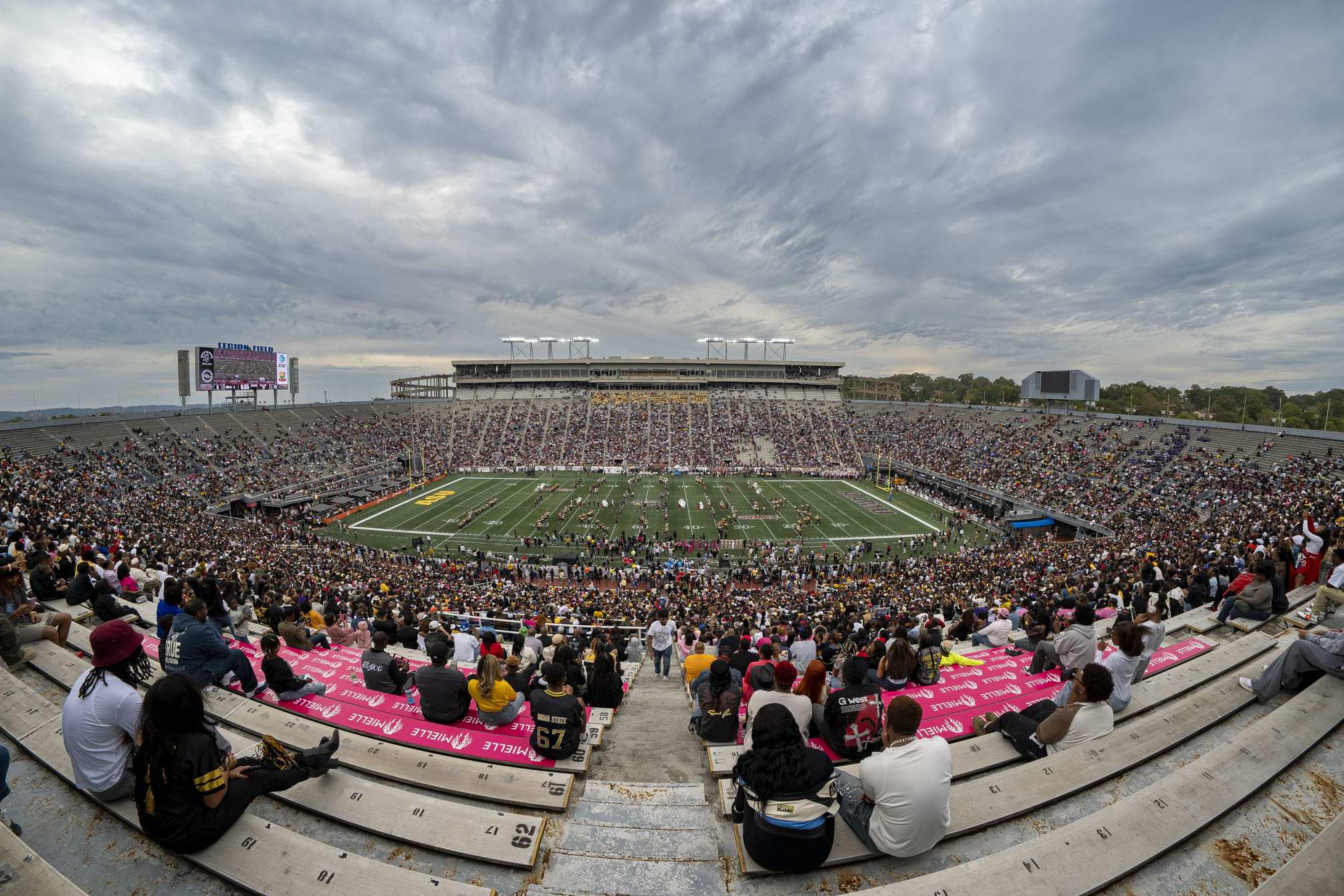ASU football game with crowd filling the stadium