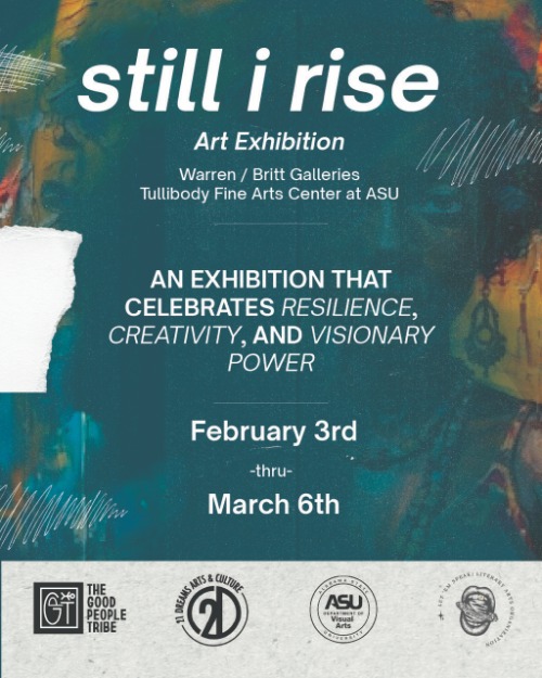 Still I Rise art exhibit flyer